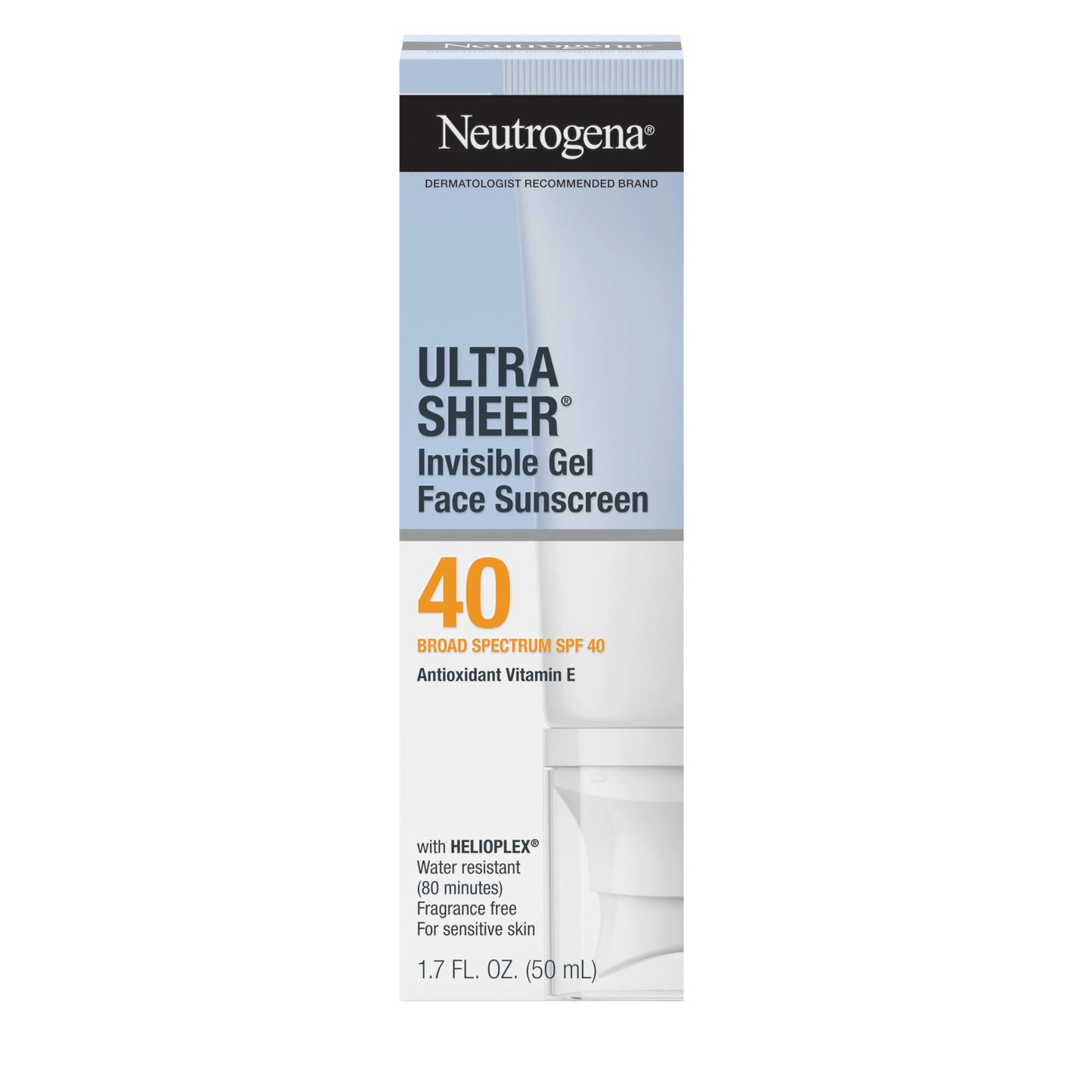 Neutrogena® Ultra Sheer® Invisible Gel Face Sunscreen Broad Spectrum SPF 40, 1.7 Oz