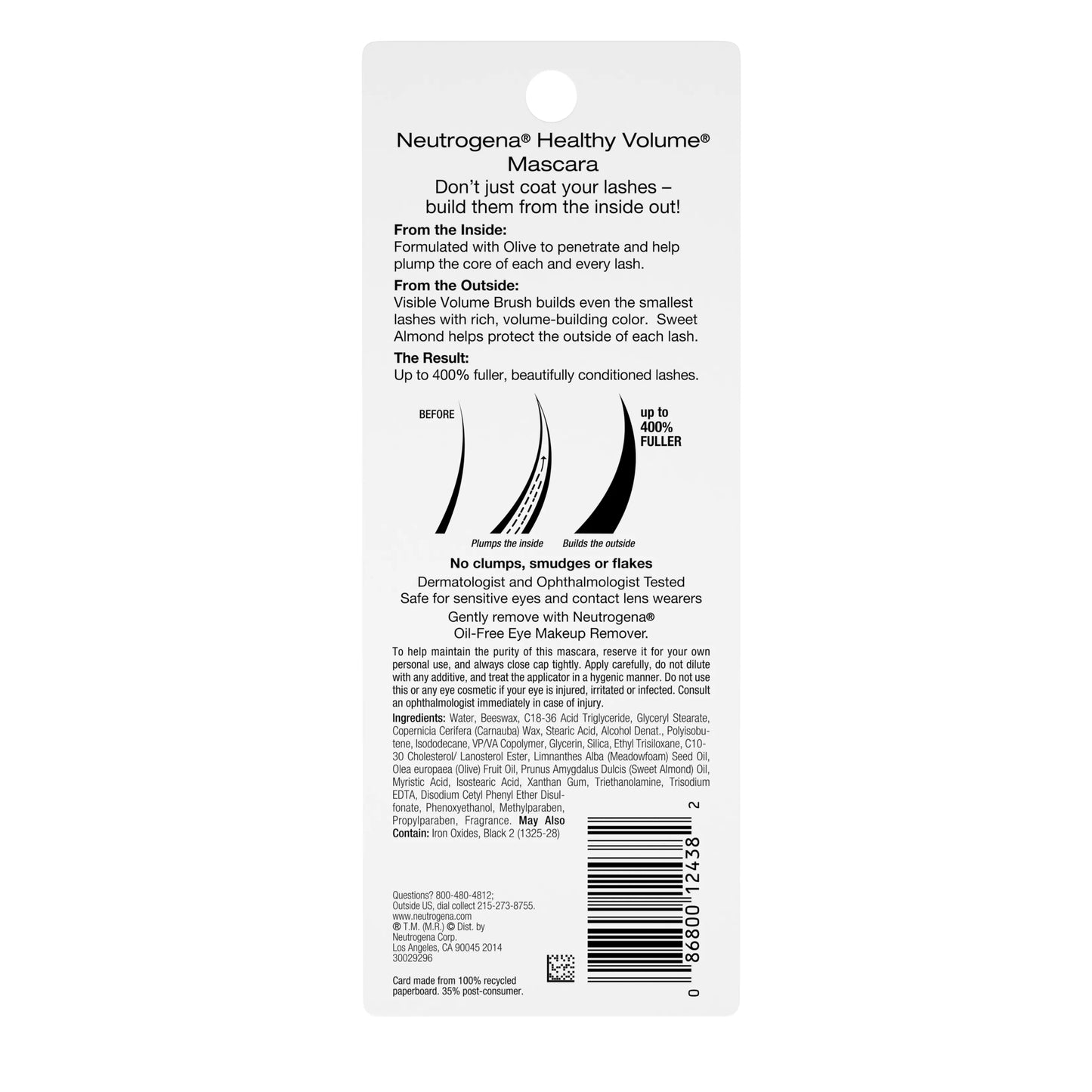 Neutrogena® Healthy Volume® Mascara, Black/Brown 03, .21 Oz