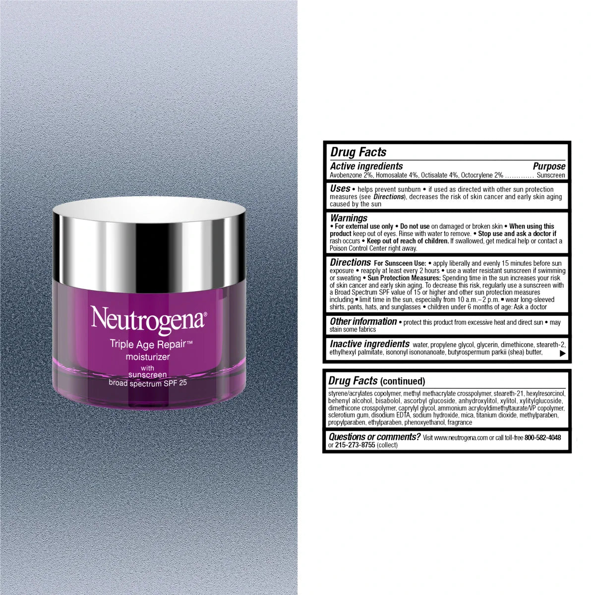 Neutrogena® Triple Age Repair Moisturizer SPF 25, 1.7 Oz