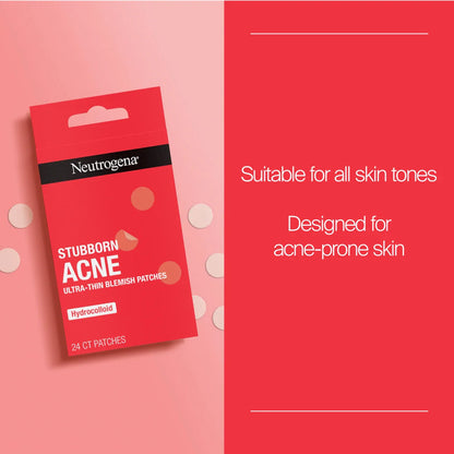 Neutrogena® Stubborn Acne Ultra-Thin Blemish Patches, Combination Pack, 24 Patches