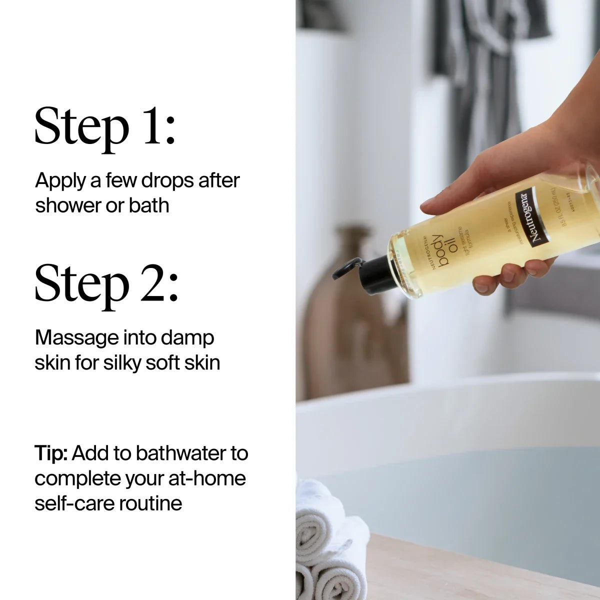 Neutrogena® Body Oil, Light Sesame Formula, 16 Fl. Oz