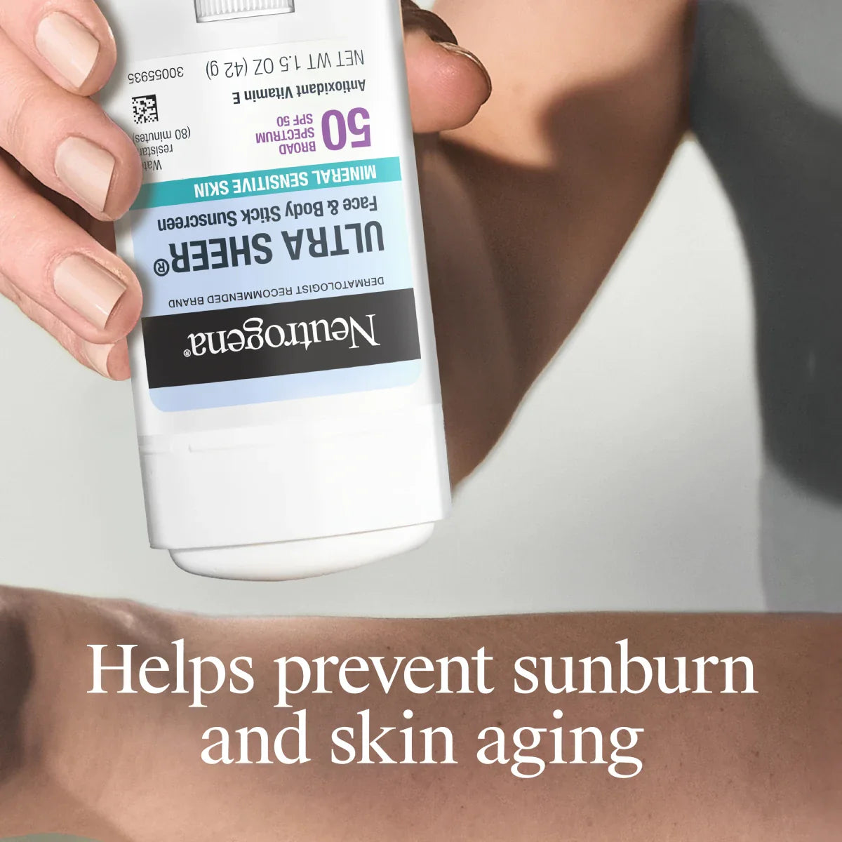 Neutrogena® Ultra Sheer Mineral Face & Body Stick SPF 50. 1.5 Oz
