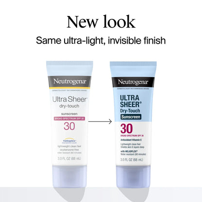 Neutrogena® Ultra Sheer Dry-Touch Sunscreen Lotion Broad Spectrum SPF 30, 3 Fl. Oz