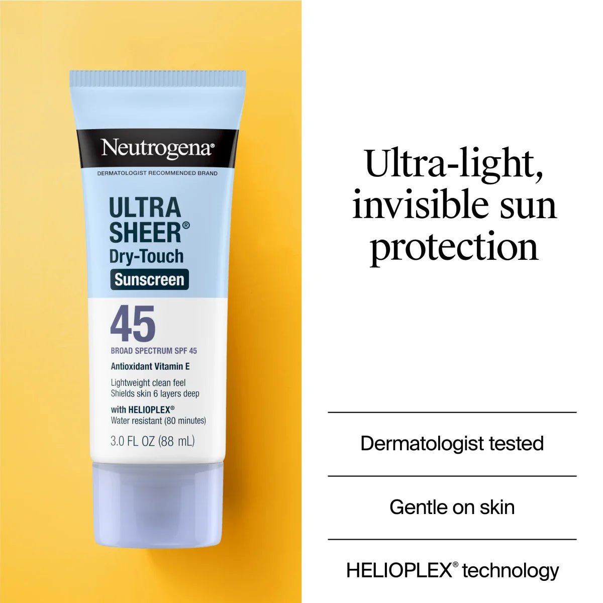 Neutrogena® Ultra Sheer Dry-Touch Sunscreen Lotion Broad Spectrum SPF 45, 3 Fl. Oz