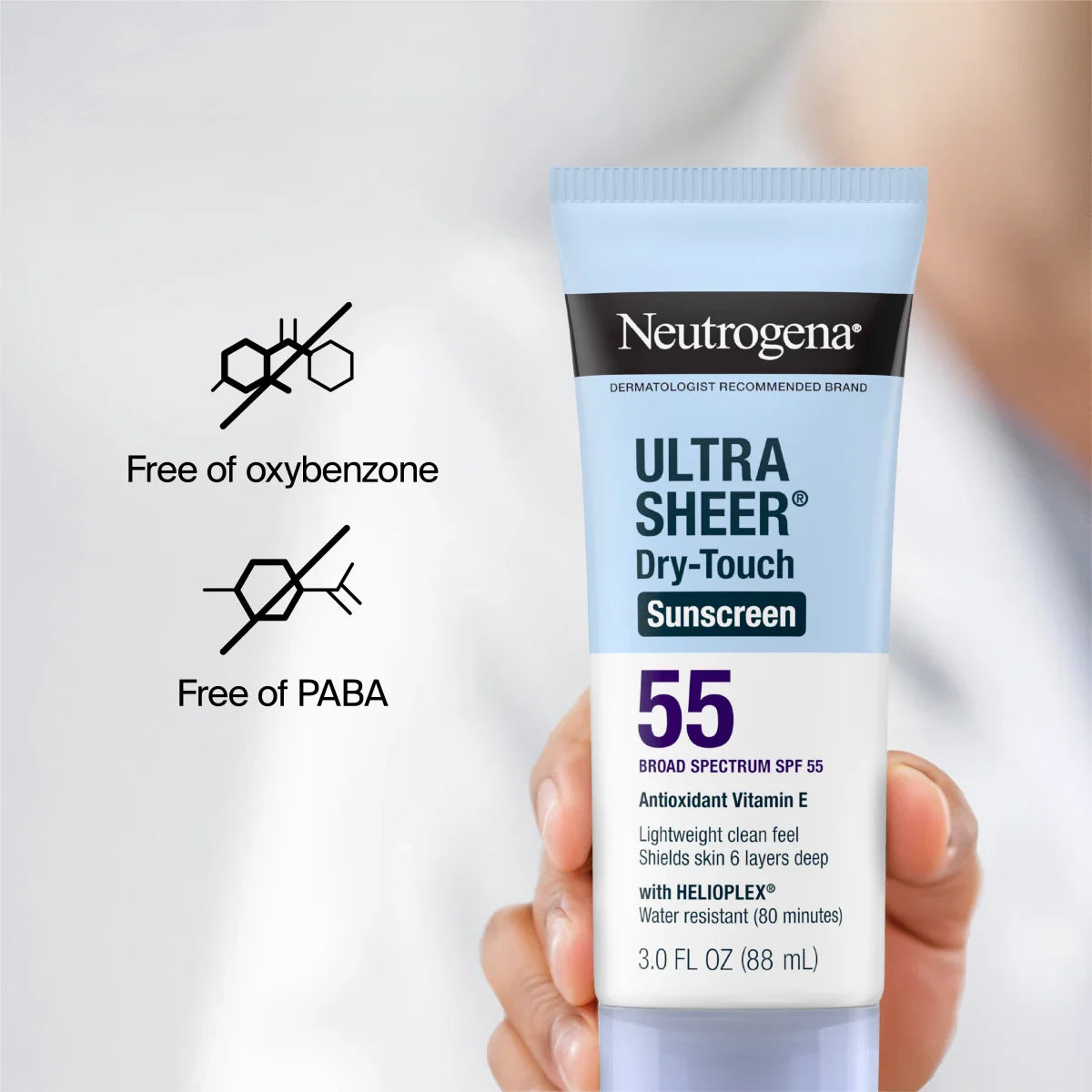 Neutrogena® Ultra Sheer Dry-Touch Sunscreen Lotion Broad Spectrum SPF 55, 3 Fl. Oz