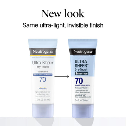 Neutrogena® Ultra Sheer Dry-Touch Sunscreen Lotion Broad Spectrum SPF 70, 3 Fl. Oz
