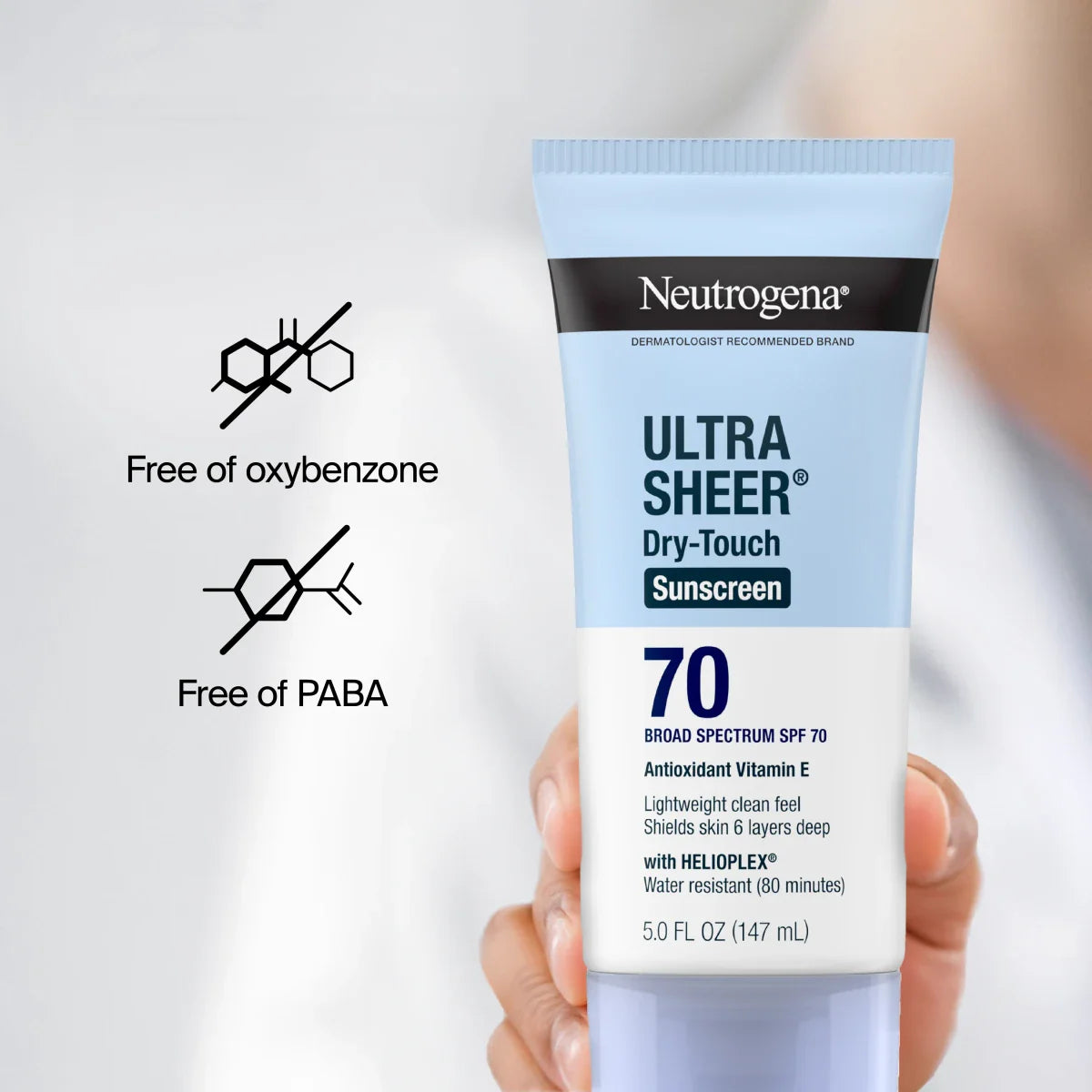 Neutrogena® Ultra Sheer Dry-Touch Sunscreen Lotion Broad Spectrum SPF 70, 5 Fl. Oz