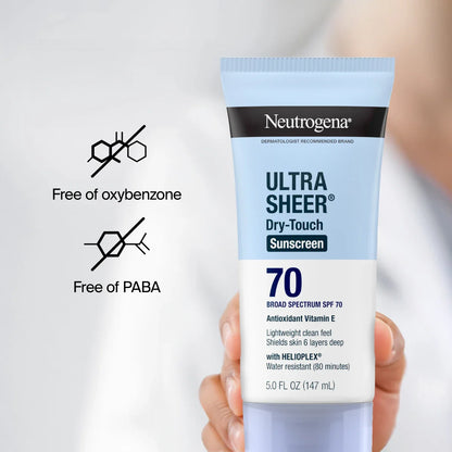 Neutrogena® Ultra Sheer Dry-Touch Sunscreen Lotion Broad Spectrum SPF 70, 5 Fl. Oz