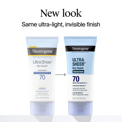 Neutrogena® Ultra Sheer Dry-Touch Sunscreen Lotion Broad Spectrum SPF 70, 5 Fl. Oz