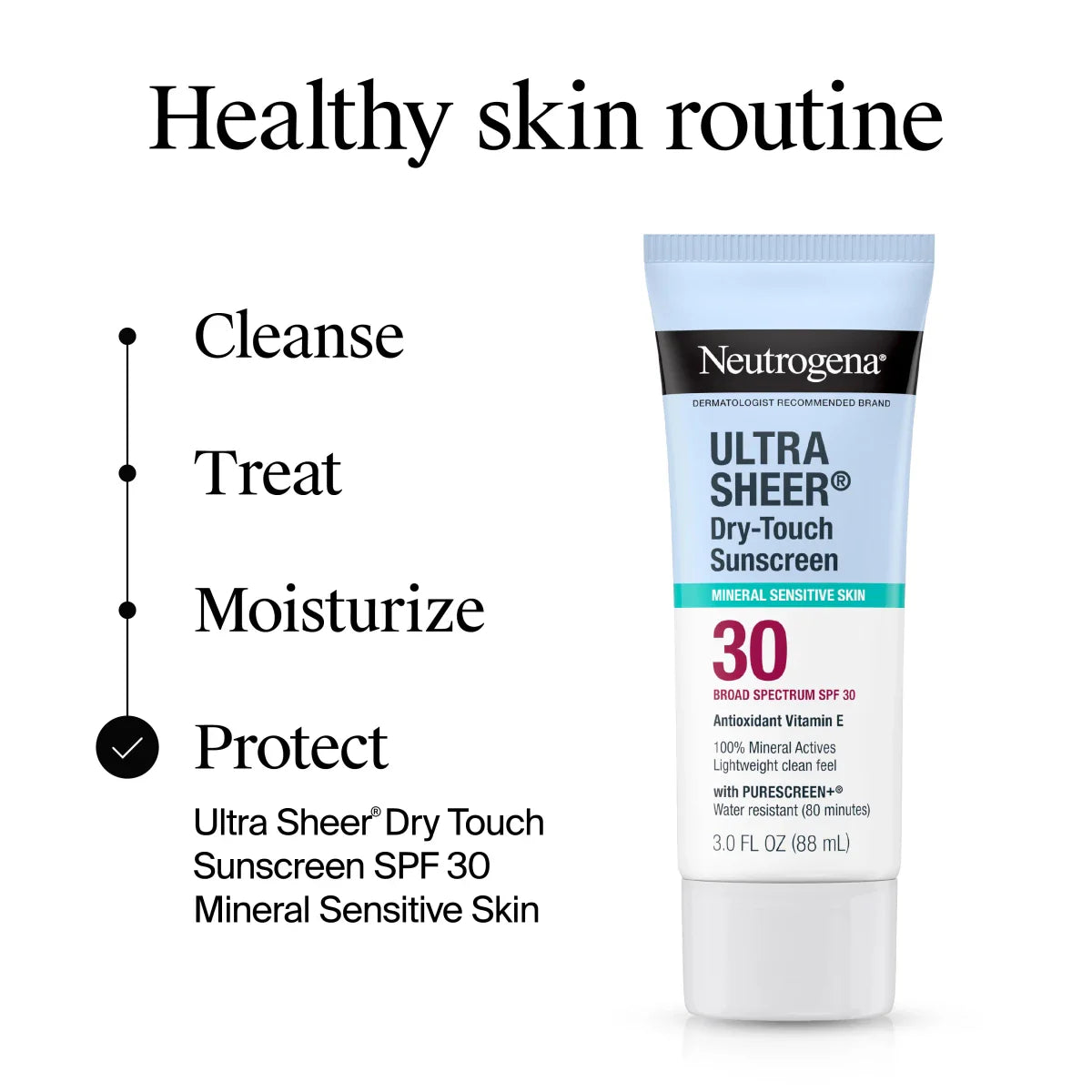 Neutrogena® Mineral Ultra Sheer Dry-Touch SPF 30 Sunscreen Lotion, 3.0 Fl. Oz