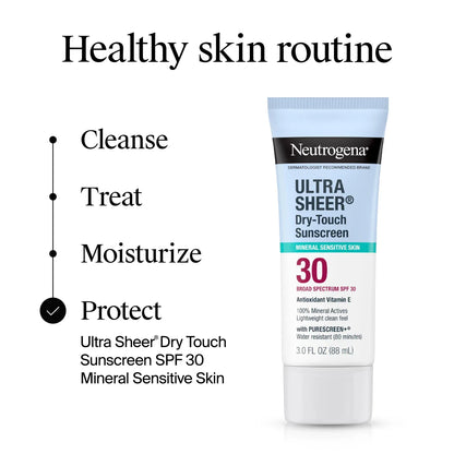 Neutrogena® Mineral Ultra Sheer Dry-Touch SPF 30 Sunscreen Lotion, 3.0 Fl. Oz