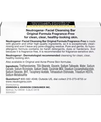 Neutrogena Original Amber Bar Fragrance-free Facial Cleansing Bar