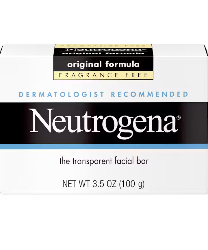 Neutrogena Original Amber Bar Fragrance-free Facial Cleansing Bar