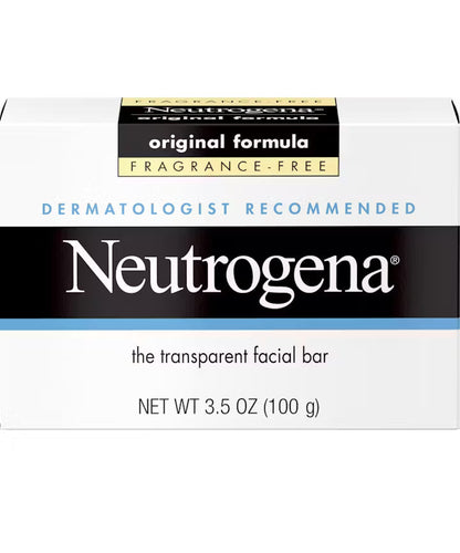 Neutrogena Original Amber Bar Fragrance-free Facial Cleansing Bar