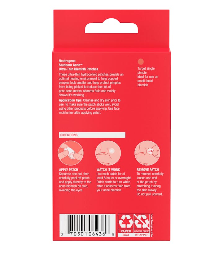 Neutrogena Stubborn Acne® Ultra-Thin Blemish Patches - 16 Ct Patches