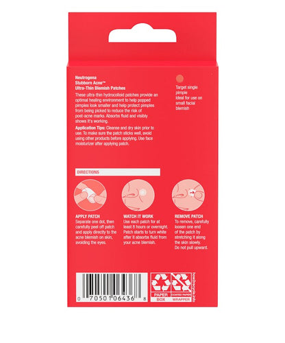 Neutrogena Stubborn Acne® Ultra-Thin Blemish Patches - 16 Ct Patches