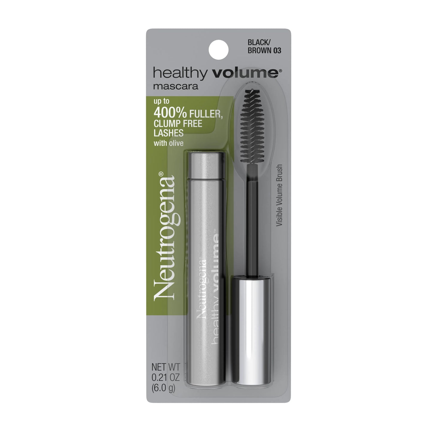 Neutrogena® Healthy Volume® Mascara, Black/Brown 03, .21 Oz