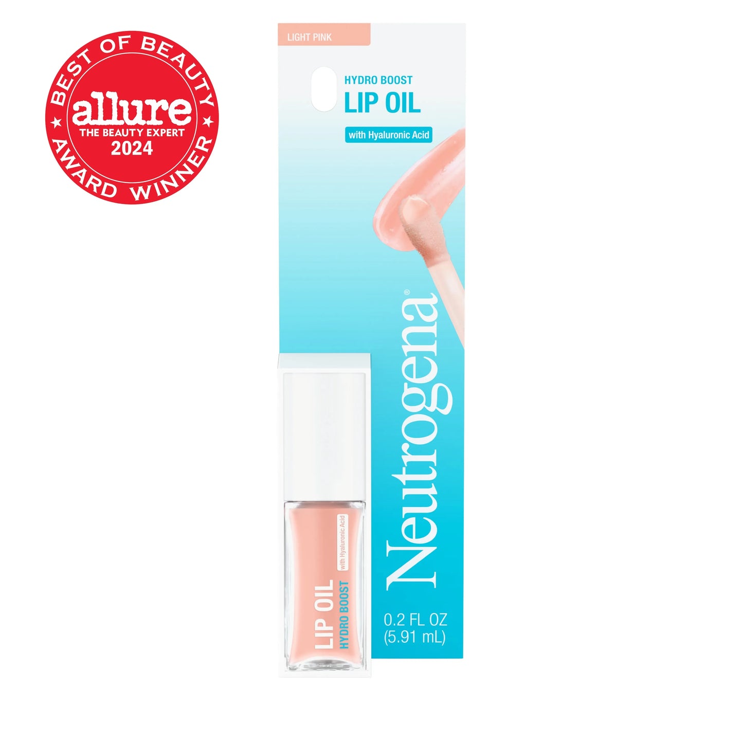 Neutrogena® Hydro Boost Lip Oil, Light Pink, .2 Fl. Oz