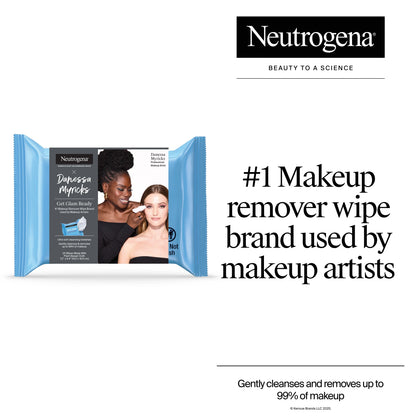 Neutrogena® x Danessa Myricks 'Get Glam Ready' Makeup Remover Wipes, 25 Count
