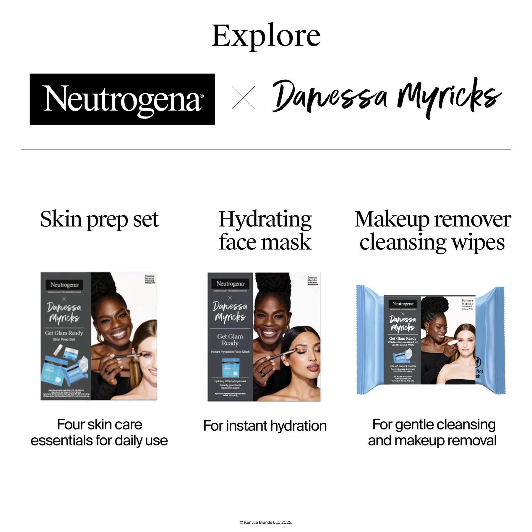 Neutrogena® x Danessa Myricks 'Get Glam Ready' Skin Prep Set