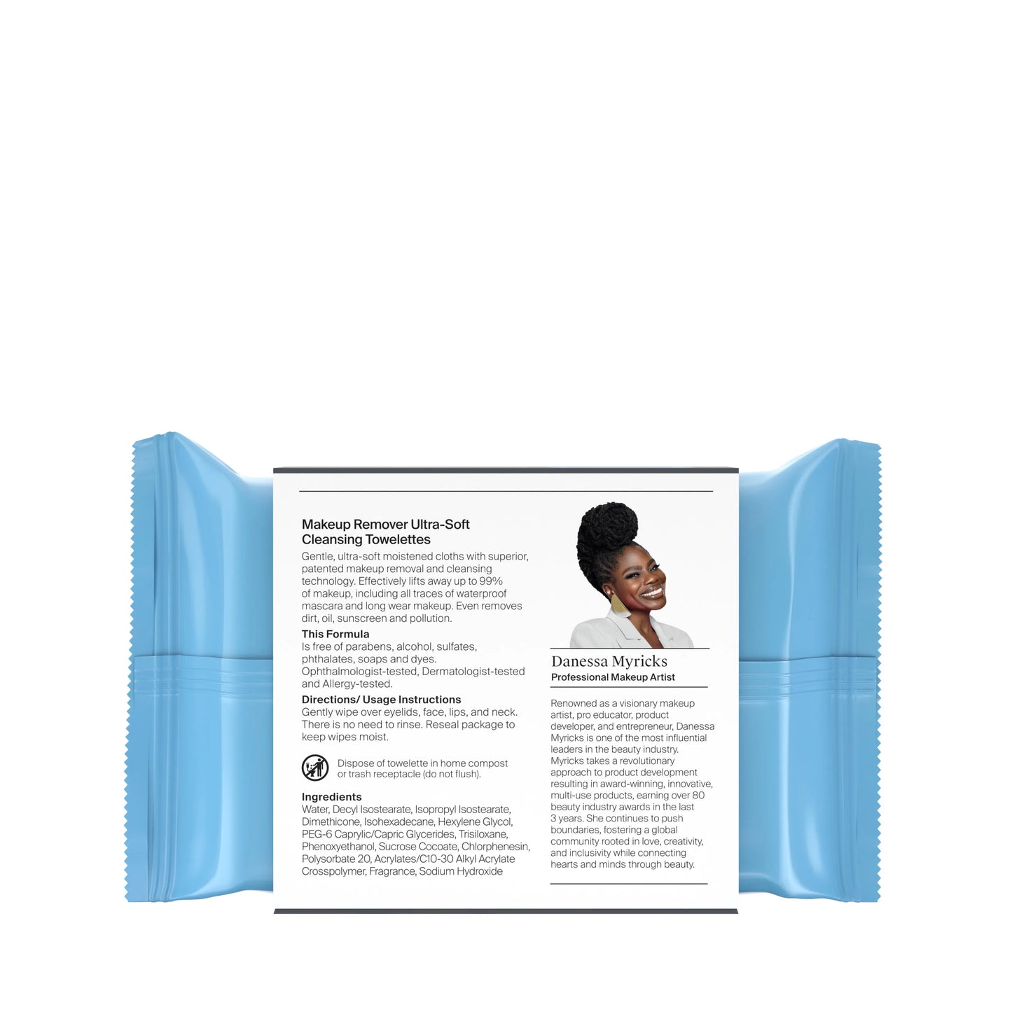Neutrogena® x Danessa Myricks 'Get Glam Ready' Makeup Remover Wipes, 25 Count