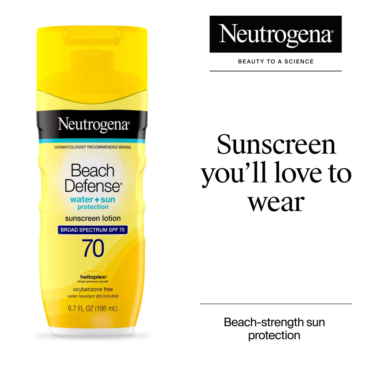 Neutrogena® Beach Defense Sunscreen Lotion Broad Spectrum SPF 70, 6.7 Oz