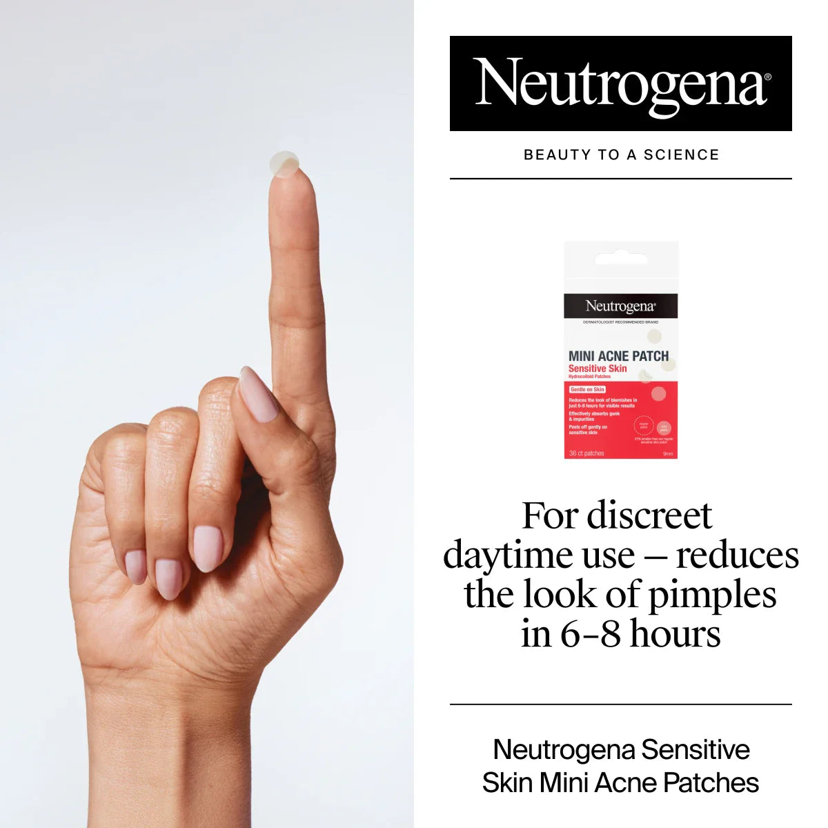 Neutrogena® Mini Acne Patch, Sensitive Skin, 36 Count