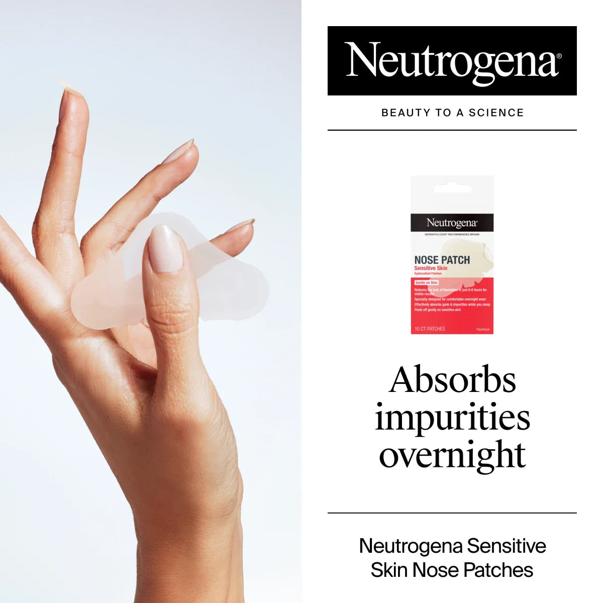 Neutrogena® Nose Patch, Sensitive Skin, 10 Count
