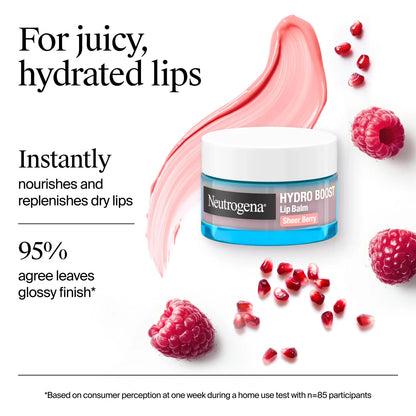 Neutrogena® Hydro Boost Hyaluronic Acid Lip Balm, Sheer Berry, 0.5 Oz
