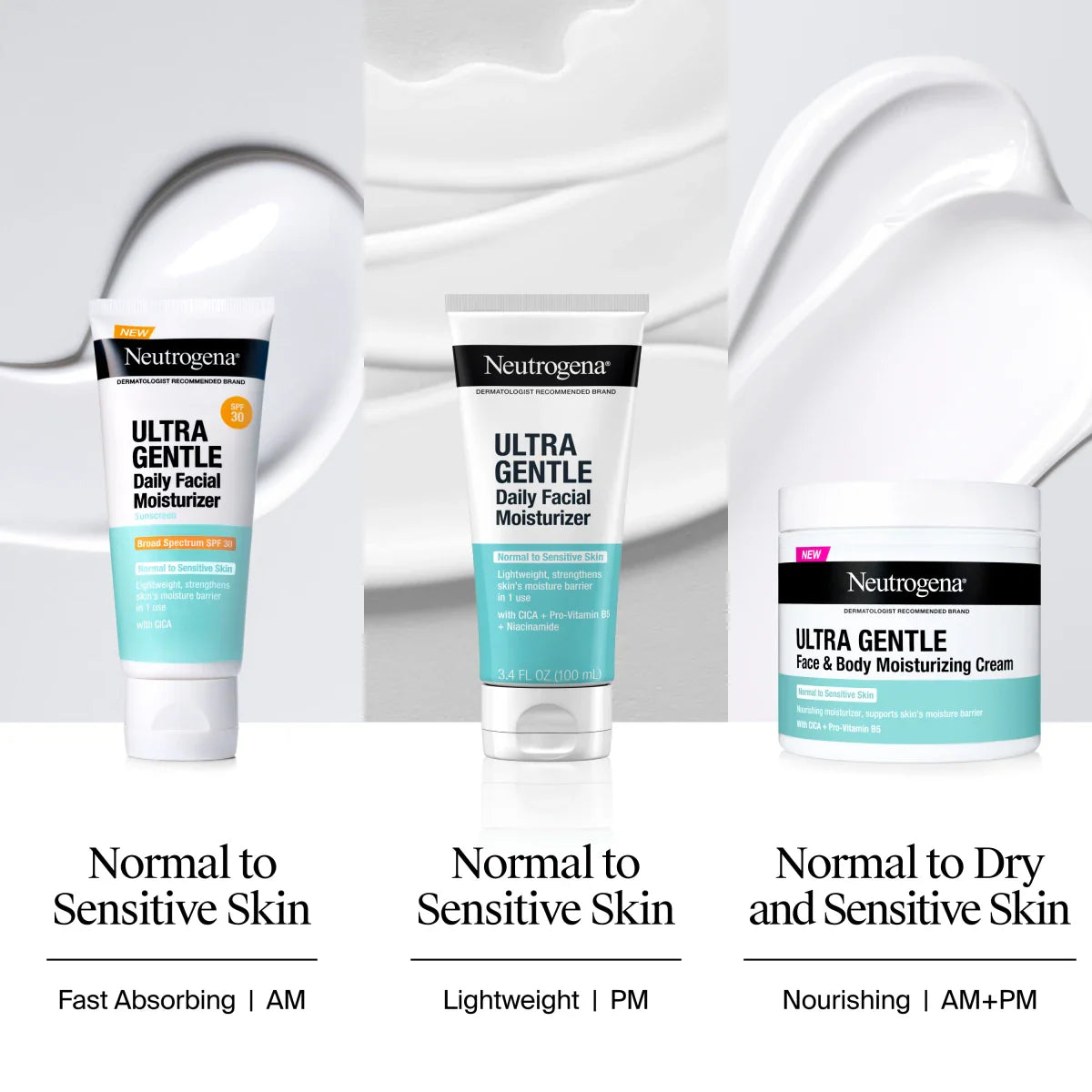 Neutrogena® Ultra Gentle Daily Facial Moisturizer with Broad Spectrum SPF 30, 3.4 Fl. Oz