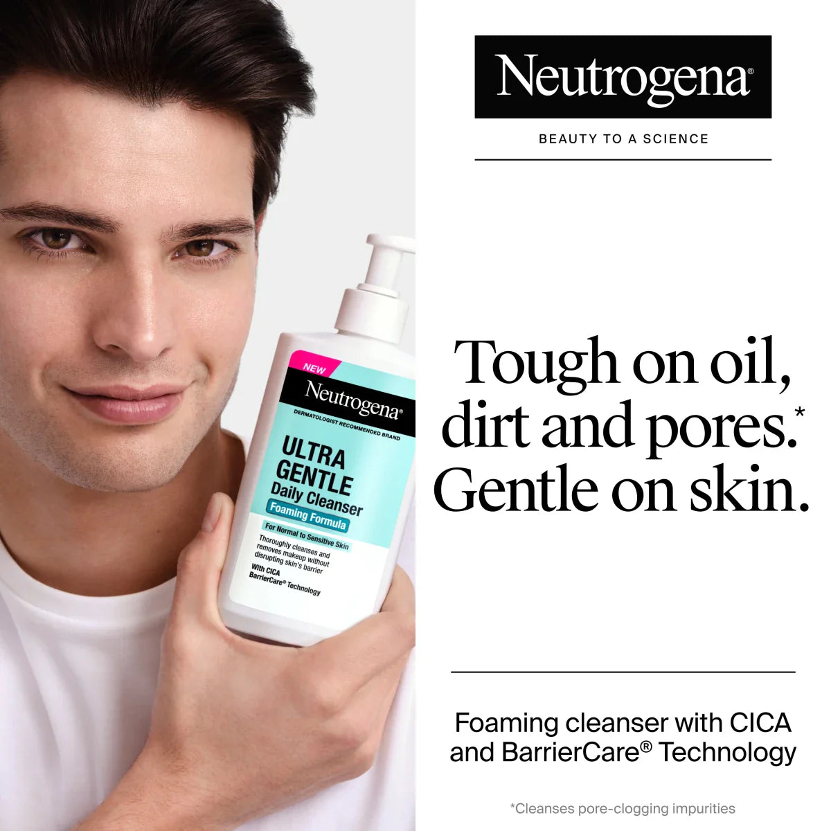 Neutrogena® Ultra Gentle Daily Cleanser, Fragrance Free, 12 Fl. Oz