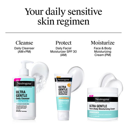 Neutrogena® Ultra Gentle Daily Cleanser, Fragrance Free, 12 Fl. Oz