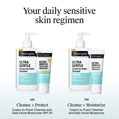 Neutrogena® Ultra Gentle Daily Facial Moisturizer with Broad Spectrum SPF 30, 3.4 Fl. Oz