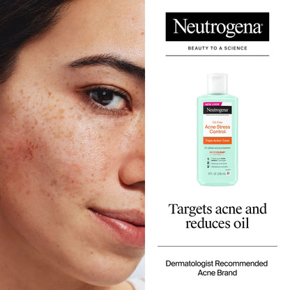 Neutrogena® Oil-Free Acne-Fighting Stress Control Triple-Action Toner, 8 Fl. Oz
