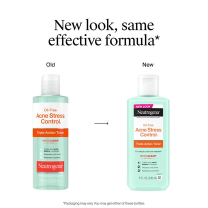 Neutrogena® Oil-Free Acne-Fighting Stress Control Triple-Action Toner, 8 Fl. Oz