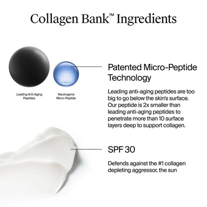 Neutrogena® Collagen Bank™ SPF Moisturizer Broad Spectrum SPF 30, 2 Fl. Oz