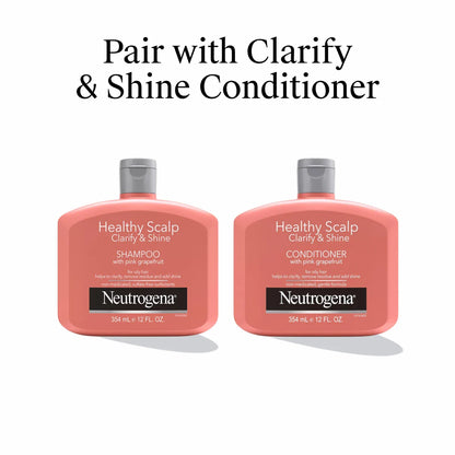 Neutrogena® Healthy Scalp Clarify & Shine Shampoo with Pink Grapefruit 12 fl oz