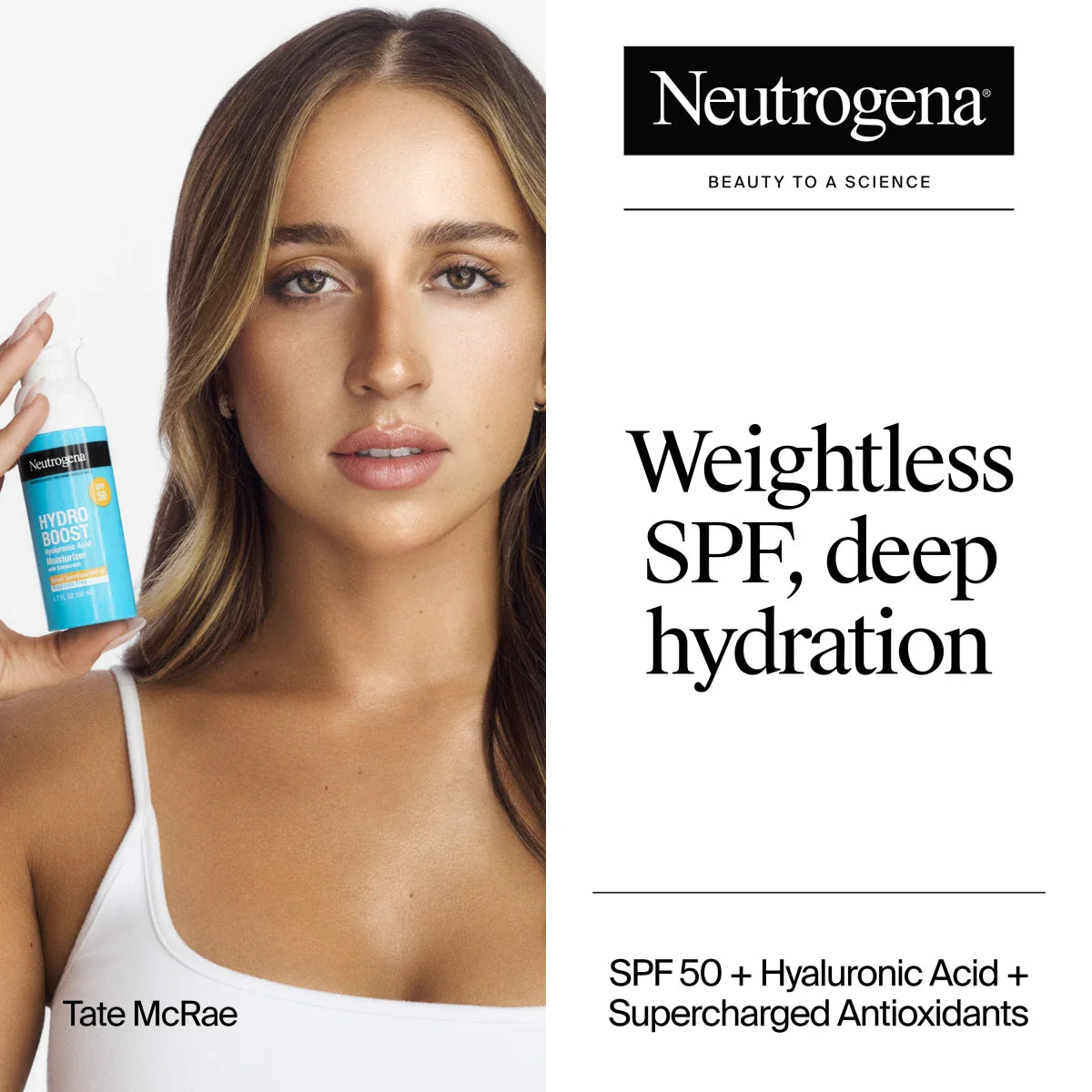 Neutrogena® Hydro Boost SPF 50 Hyaluronic Acid Moisturizer, 1.7 Fl. Oz