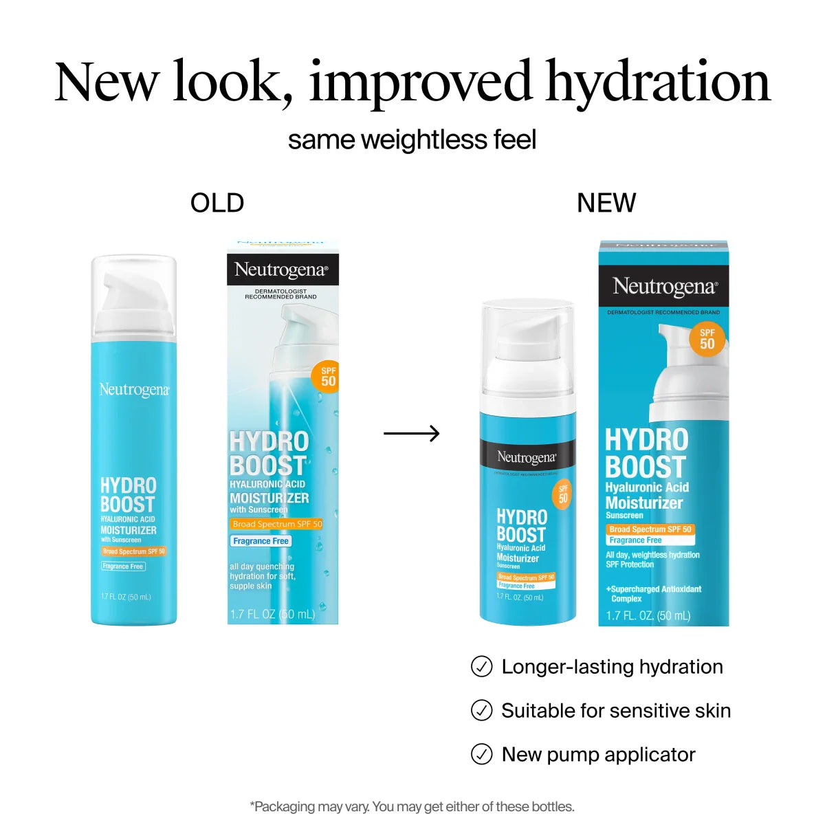 Neutrogena® Hydro Boost SPF 50 Hyaluronic Acid Moisturizer, 1.7 Fl. Oz