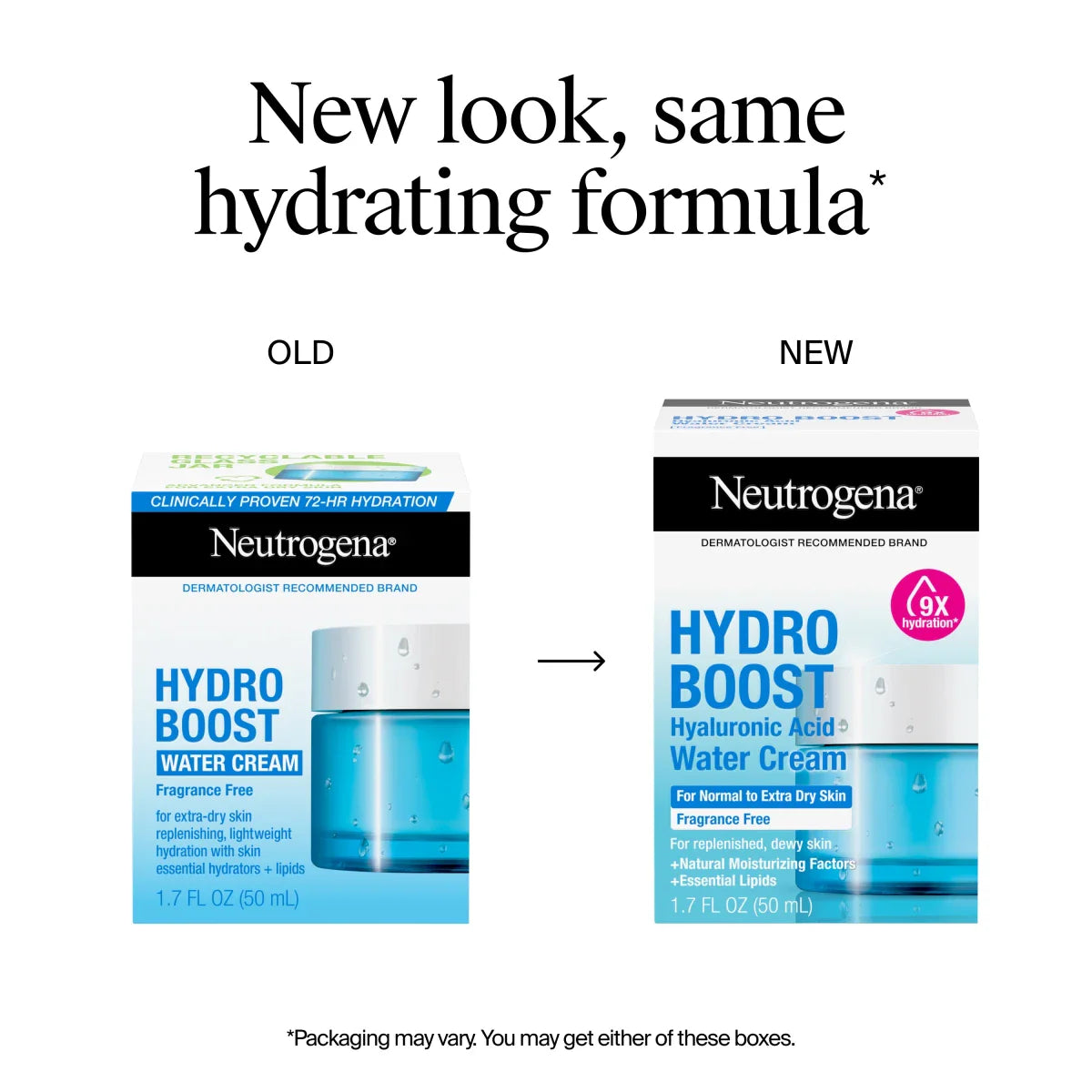 Neutrogena® Hydro Boost Hyaluronic Acid Water Cream Fragrance Free Facial Moisturizer 1.7 Fl. Oz