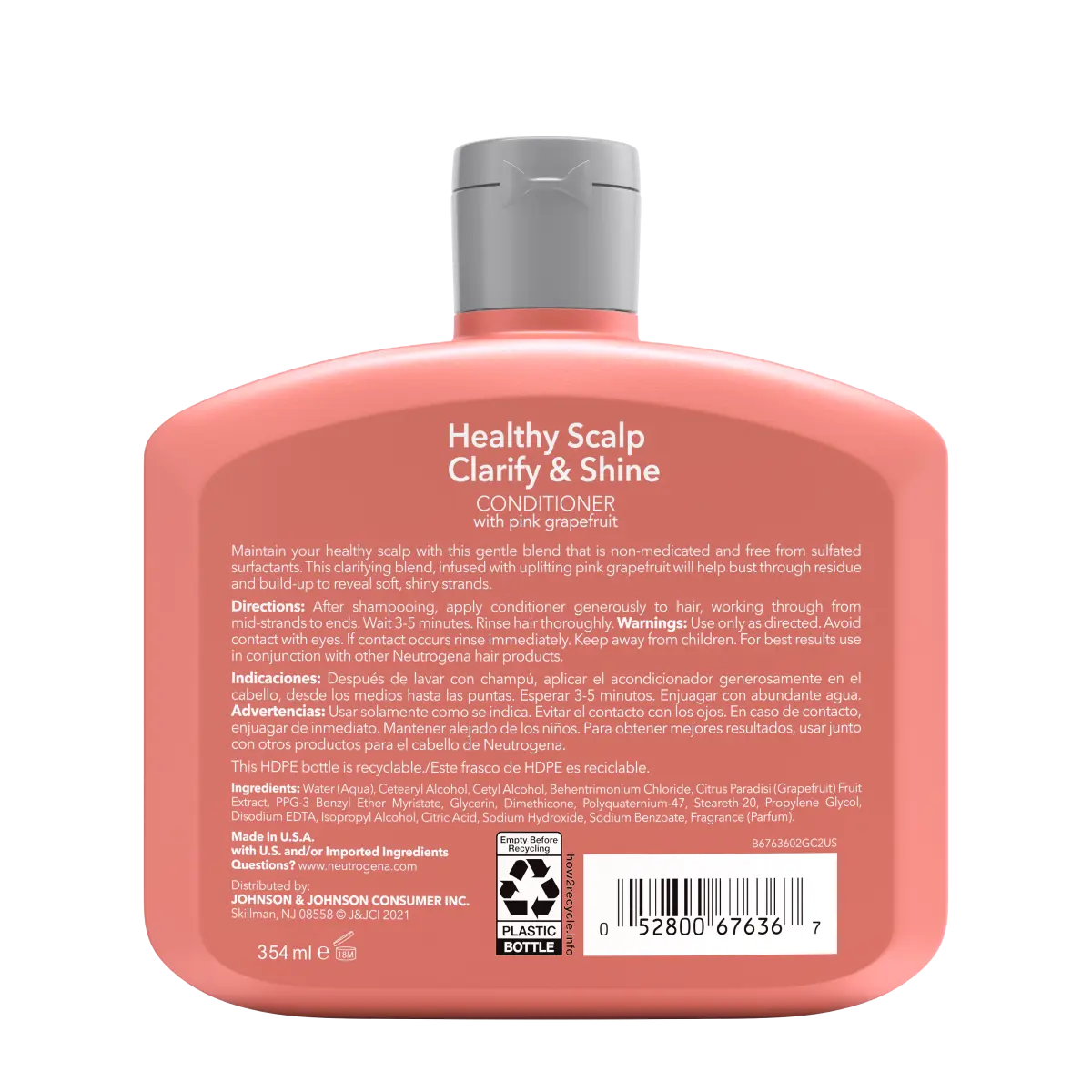 Neutrogena® Scalp Clarify & Shine Conditioner with Pink Grapefruit 12 fl oz