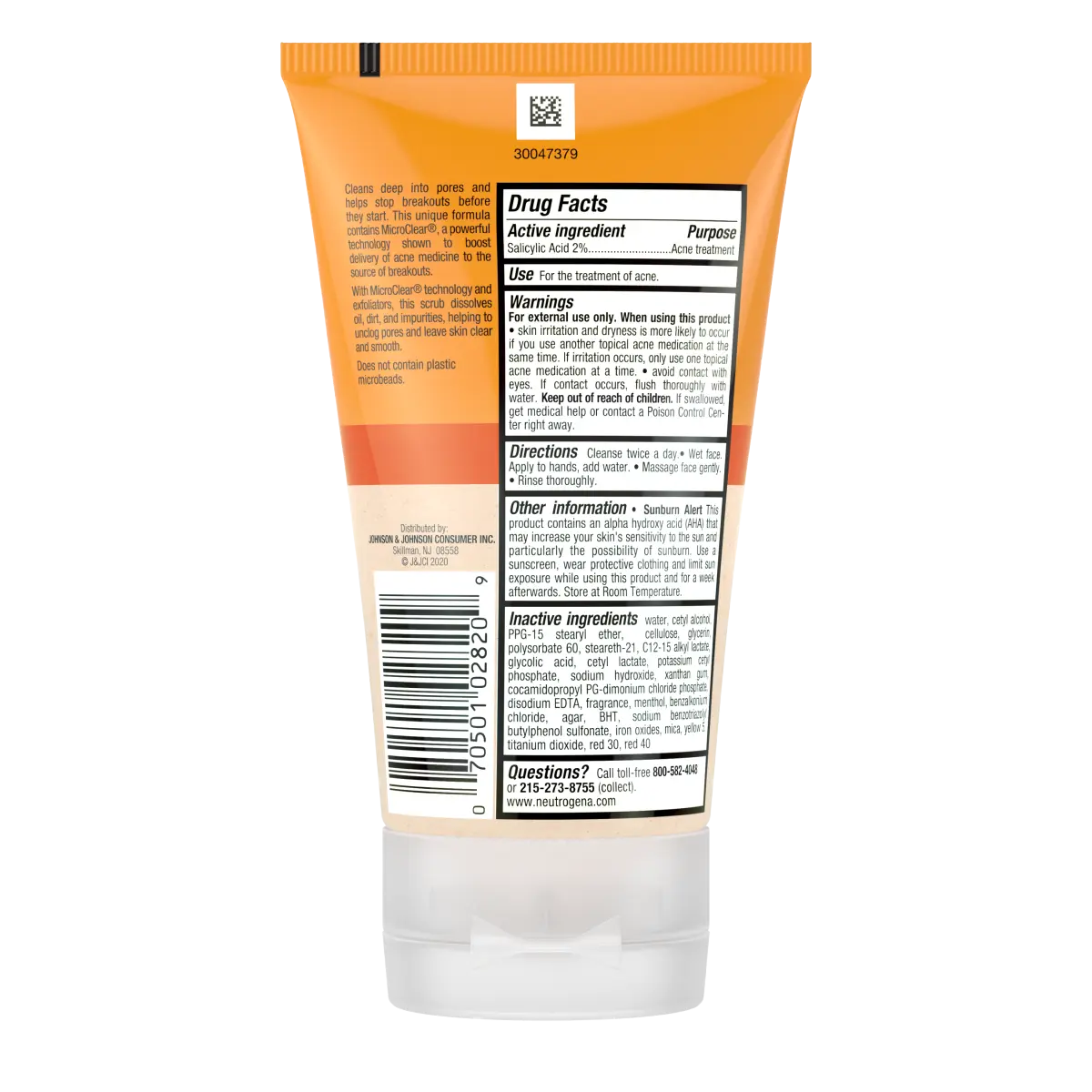 Neutrogena® Oil-Free Acne Wash Daily Scrub, 4.2 Fl. Oz