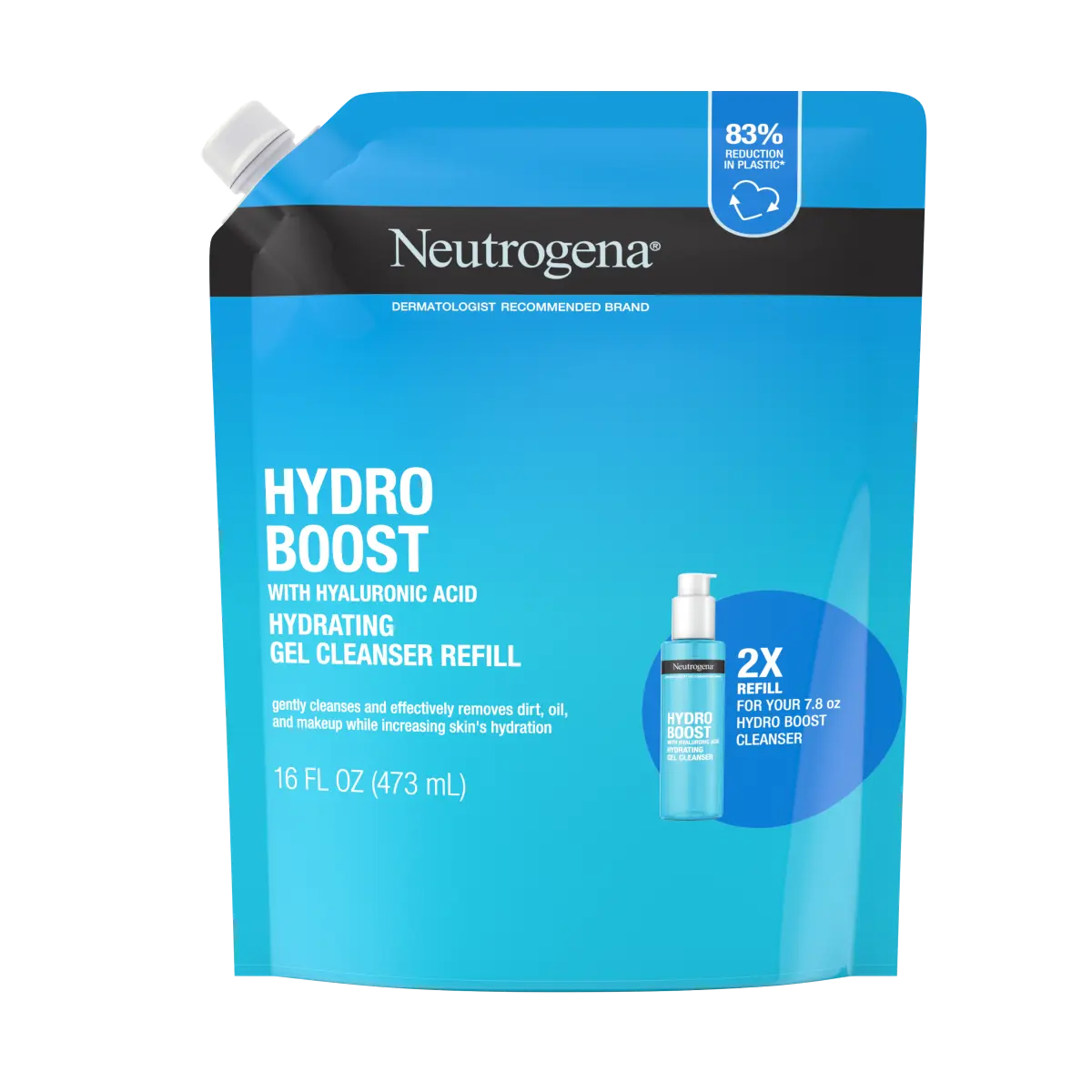 Neutrogena® Hydro Boost Face Wash, Hyaluronic Acid Hydrating Cleansing Gel, 7.8 Fl. Oz
