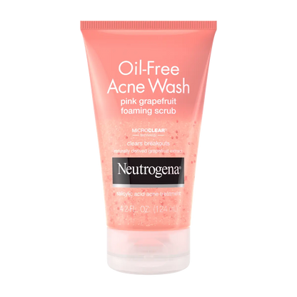 Neutrogena® Oil-Free Acne Wash Pink Grapefruit Foaming Scrub, 4.2 Fl. Oz