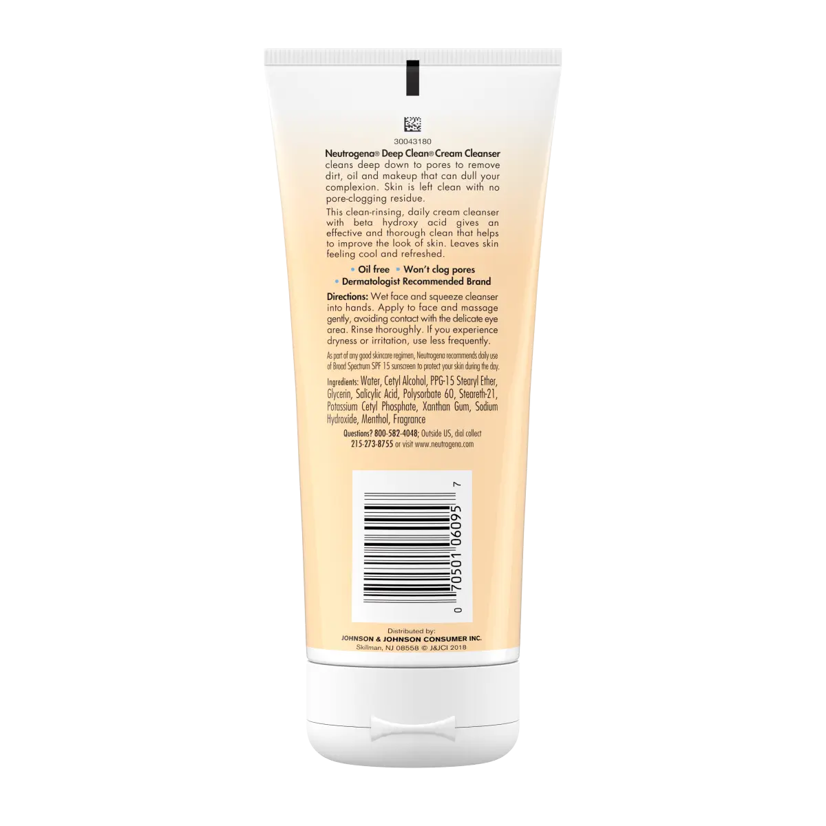 Neutrogena® Deep Clean® Cream Cleanser, 7 Fl. Oz