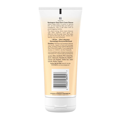 Neutrogena® Deep Clean® Cream Cleanser, 7 Fl. Oz