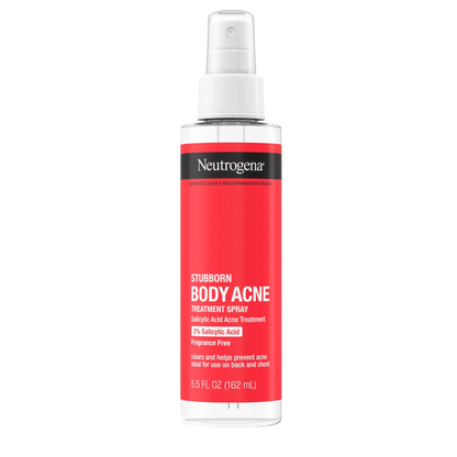 Neutrogena® Stubborn Body Acne Treatment Spray, Fragrance Free, 5.5 Fl. Oz