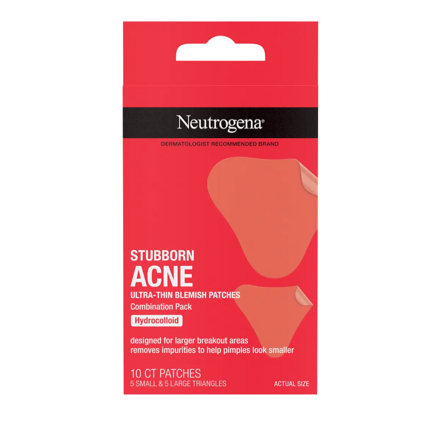 Neutrogena® Stubborn Acne Ultra-Thin Blemish Patches, Combination Pack, 10 Patches