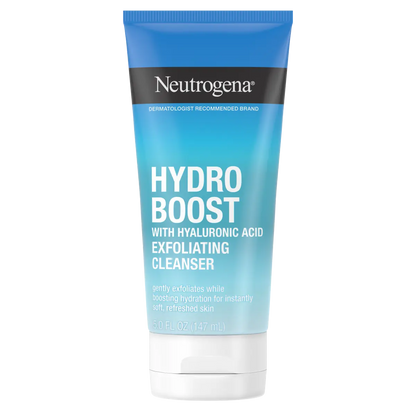 Hydro Boost Daily Gel Cream Exfoliating Cleanser With Hyaluronic Acid