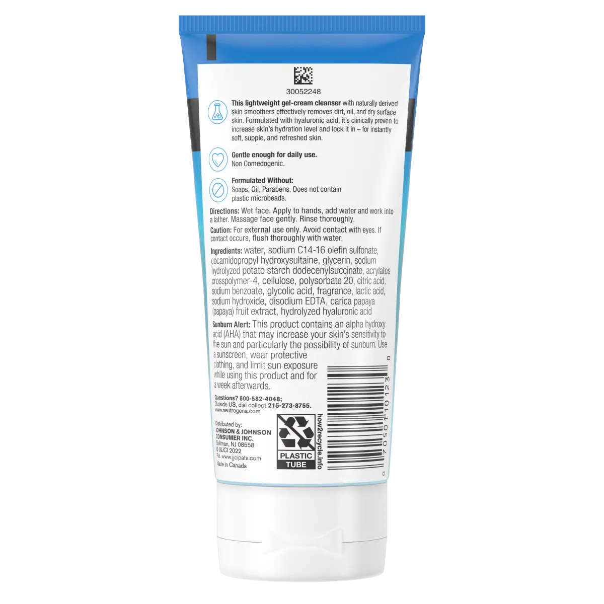 Hydro Boost Daily Gel Cream Exfoliating Cleanser With Hyaluronic Acid